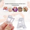 CTPC 10pcs Nails Tips Clips With Professional Fake Nail Tip Clippers For Quick Building Poly Finger Nail Gel Clear Plastic Finger Extension Forms, Manicure Nail Art Tools Kit 11 Piece Set