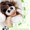 my novel things Cooling Eye Mask and Plush Sleep Mask for Girl Woman 2PCS, Cute Animal Sleeping Mask Soft Blindfold Cold Warm Eye Compress Gifting for Home Spa, Office, Morning Refreshment, Travel