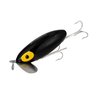 Arbogast Jitterbug Topwater Bass Fishing Lure - Excellent for Night Fishing, Black, G655 Clicker (3 in, 5/8 oz)