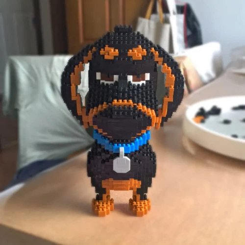 Building Block Animal Dogs Micro Mini Block Dog Building Animal Set DIY 3D Block Toy Building Blocks for Kids Or Adult 2100 Pieces