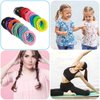 200 Pcs Colorful Ponytail Holders - Hair Ties 2mm in 20 Colors, Elastic Bands for Women, Girls, Medium to Thick and Curly Hair