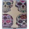 Leatherette Material CANDY SKULL Cigarette case. Holds 100s size. Holds 20 Cigarettes