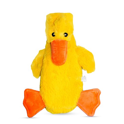 FGA MARKETPLACE Duck Flat NO Stuffing NO Squeak Plush Dog Toy, Funny Style Will Entertain Your Dog for Hours, Recommended for Small and Medium Dog 21 INCH Long