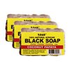 Taha African Black Soap Bar, Organic & 100% Natural, Soothing & Moisturizing, Healthy Cleansing – Great for Blemishes, Acne, Dry Scalp, and More, Natural Scent, 5 Oz (Coconut Papaya, Pack of 3)