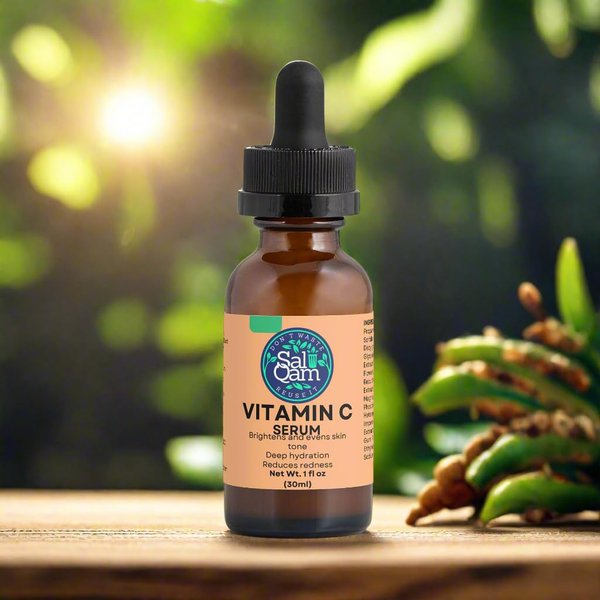 SalQam Vitamin C Serum – Anti Aging Facial Serum with Vitamin C – Serum for Dark Spots, Even Skin Tone, Eye Area, Fine Lines & Wrinkles