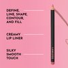 Lawless Forget the Filler Definer Liner - Pink Sand - Premium Lip Liner with Natural Ingredients to Provide a Smooth Look with a Satin Finish, Clean Makeup with Tug-Free Application - 0.04 oz