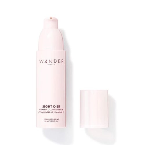 Wander Beauty Sight C-er Vitamin C Concentrate - 20% Vitamin C Cream to Plump, Brighten, & Hydrate Face - Brightening Moisturizer with Vitamin E, Kakadu Plum, Niacinamide, & Hyaluronic Acid - 1.01 oz