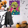 2 Pack Halloween Party Favors Pin the Eyeball on The Zombie and Fright Tape, Pin the Tail Games with Eyeballs and Blindfold for Kids Zombie Party Supplies, Caution Tape for Halloween Decorations