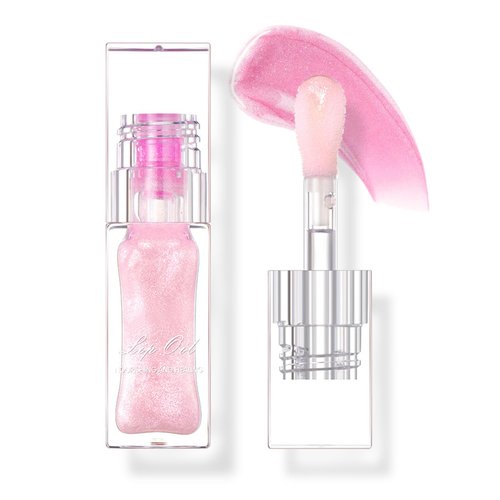 CAHIUYOA Magic Color Changing Lip Oil Hydrating Plumping Lip Oil Tinted Lip Gloss Lip Balm Shimmer Non-sticky Lip Glow Oil Transparent Lip Care