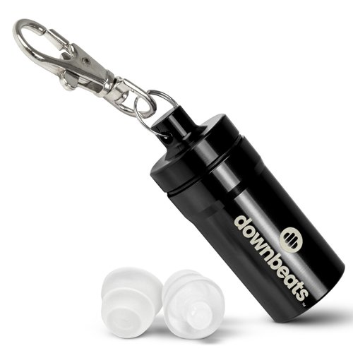 High Fidelity Ear Plugs for Hearing Protection - Discreet, Clear Ear Plugs for Concerts, Festivals & Noisy Events - Up to 18dB Background Noise Reduction Rave Earplugs - Comes with Aluminum Case