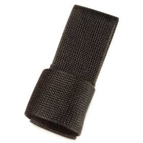 HWC Police Security Black Nylon Universal C&D Cell Flashlight Holder Ring Case for Duty Belts