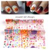 Maple Leaves Nail Foil Transfer Stickers Fall Leaf Nail Art decals Thanksgiving Day Charms Flowers Lavender Autumn Nail Design Nail Supplies Tattoos Slider Starry Sky Paper Manicure Decorations