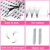 TDANCE Premade Fans Eyelash Extensions 320 Fans Pre Made Fans Lash Extensions Middle Stem Heat Bonded Premade Lash Fans Volume Lash Extensions(320-10D-0.03-C-8-15mm)