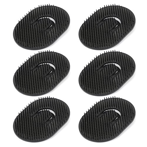 Scalp Massage Brush, Segbeauty 6 pcs Shampoo Brush Floral Shower Comb, Classic Hairdresser Hair Comb, Pocket Hairbrushes Set, Head Massage Brush for Hair Growth Beard Brush Pet Grooming Brushes Black