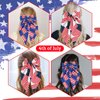 Vsdski Women's Hair Clip Bow - 4th of July & Party, Patriotic Long Tail Hair Ribbon Bowknot Hair Barrettes, Nonslip Alligator Clips, 2pcs