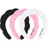 ACO-UINT 3 Pack Spa Headbands for Washing Face, Skincare Headbands Makeup Headband Sponge Face Wash Headband, Terry Cloth Headbands Puffy Hair Band for Washing Face