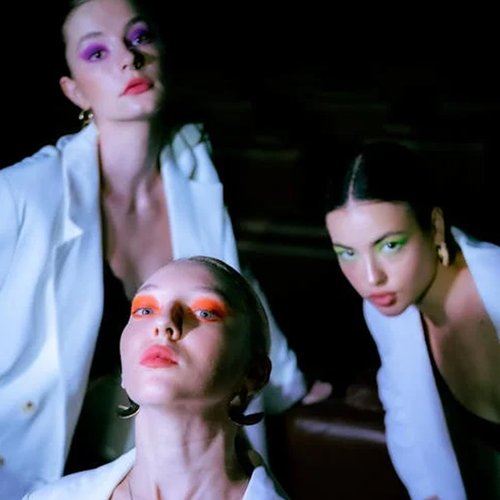 Colorful Eyelashes MUQIU37 Halloween Mink Lashes Easter Colored False Eyelashes Long Dramatic Fake Eyelashes Party Mixed Color Lashes Eye Extensions Makeup Tools (MQ301-15MM)