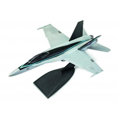 Revell Easy-Click-System 85-1267 Top Gun Maverick's F/A-18 Super Hornet Fighter Jet Kit 1:72 Scale, Skill Level 2 Plastic Model Airplane Building Kit , Gray, 8 years old and up, Small, 14-Piece
