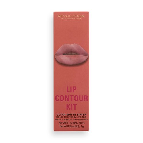 Makeup Revolution London, Lip Contour Kit, Brunch, Lip Gloss & Lip Liner Duo, 1x1ml, 1x1g