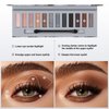 GEUUFEA 12 Colors Smoky Eyeshadow Palette, Dark Blendable Eye Shadow Palette, Matte Shimmer Eye Makeup Powder for a Bold Retro Look