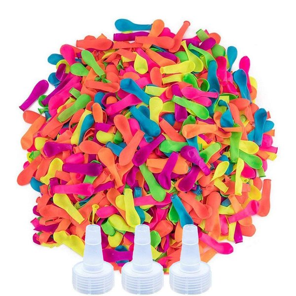 1700 Pack Water Balloons with Refill Hose Nozzle Eco-Friendly Latex Balloons for Kids Adults Outdoor Water Bomb Fight Games