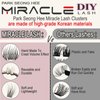 PARK SUNG HEE MIRACLE LASH DIY False Eyelashes, Lash Clusters, Lengthening Wisps 9mm-16mm Contact Lens Friendly, Easy to Apply, Reusable Strip Lashes (E1-220, 10mm), Black