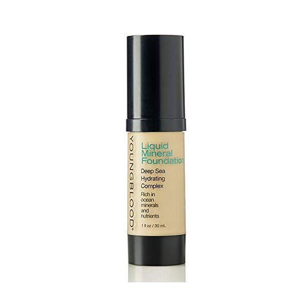 Youngblood Mineral Cosmetics Liquid Mineral Foundation, Shell, Vegan, Cruelty-Free, Gluten-Free