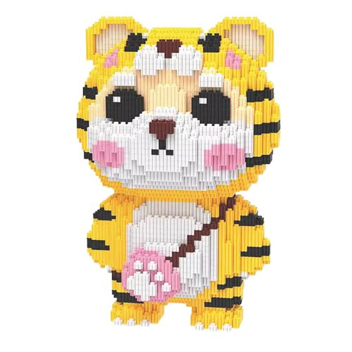 JQARCH Animal Tiger Micro Building Blocks, Cute&Majestic Forest Animals Tiger, Gift for Adults and Kids (Tiger 4513pcs)