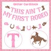 Sursurprise Western 2nd Birthday Party Decorations, This Ain't My First Rodeo Banner, Cowgirl Mexican Two Birthday Party Supplies
