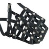 Secure Genuine Leather Mesh Dog Basket Muzzle - German Shepherd Female, Doberman, (Circumference 12", Snout Length 4.5")