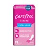Carefree Panty Liners, Extra Long Liners, Wrapped, Unscented, 93ct (Packaging May Vary)