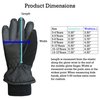 N'Ice Caps Kids Waterproof Thinsulate Warm Winter Gloves (Black 1, 5-6 Years)