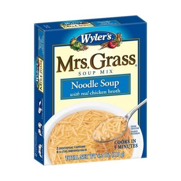 Mrs. Grass NOODLE SOUP Mix 4.2 OZ.(4 Boxes)