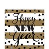 Shindigz Gold New Year Party Supplies (Luncheon Napkins)