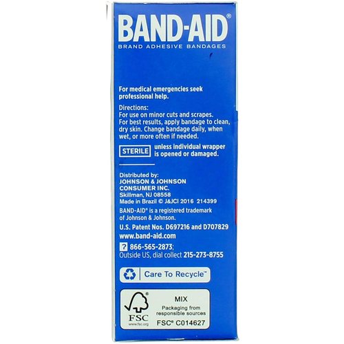 BAND-AID TRU-STAY Sheer Adhesive Bandages, All-One Size 40 Each ( Pack of 6)