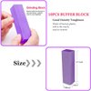 20PCS Nail File Buffer Set for Natural Nails,100 180 Grit Nail File,4 Sides 120 Grit Sanding Buffer Nail Block for Gel Acrylic Nails Professional Manicure Tool,Purple