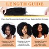 Yacurcur Afro Kinky Curly Clip in Hair Extensions Human Hair 4C Hair Clip in Extensions 8pcs 120g/set 10A Brazilian Virgin Natural Hair Clip Ins for Black Women Natural Black Color 16 Inch