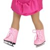 Sophia's 18" Doll Faux Pink Leather Ice Skates