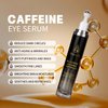Caffeine Eye Cream, Under Eye Cream for Dark Circles and Puffiness, Eye Serum Anti-aging, Brightens, and Fine Lines, Eye Cream with 360° Eye Roller Massage Ball 20ML