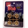 Hoppin Hydros OG BLVD's Gold Cragar-Style Rims Wheels w/Low Profile Tires (for Hobby Model Kits) 1/24 1/25 Scale