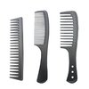 3 PCS Carbon Fiber Anti Static Comb, Heat Resistant Comb-Fine and Wide Tooth Comb for Men and Women, Professional Combs for Hair Stylist
