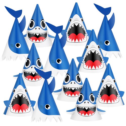 Chinco 24 Pieces Party Hats for Baby and Adult Celebrations - 3 Styles, 12.7 x 7.9 Inches