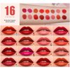 16 Color Mini Capsule Lipstick Set Mini Matte Lipstick Velvet Lipstick Set Nonstick Cup Easy To Color Long-lasting Waterproof Swab Lipstick Makeup Gift Set
