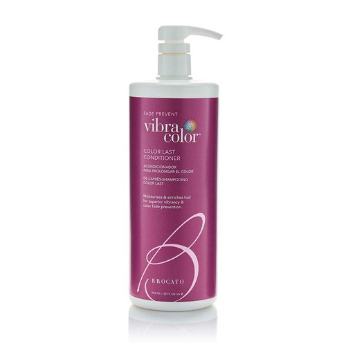 Brocato Vibracolor Color Last Conditioner: Color Safe Conditioner for Colored Hair - Prevents Fading and Extends the Life and Brilliance of Color Treated Hair - No Sulfate or Parabens - 32 Oz.
