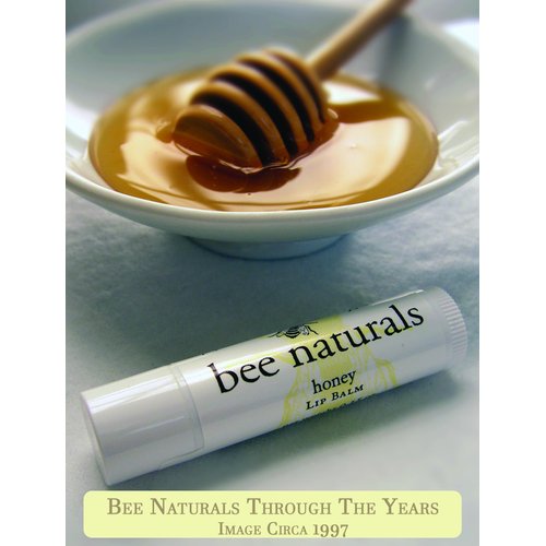 Bee Naturals Lip Balm- Soothing Moisturizer For Dry Chapped Lips With Beeswax, Cocoa Butter, and Vitamin E - Honey
