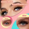 Natural False Eyelashes D Curl 7 Pairs False Eyelashes Cat Eye Lashes Fluffy Faux Mink Lashes Wispy Eyelashes Extensions by MOMOLASH