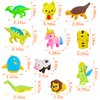 URSKYTOUS 80Pcs Animal Erasers Kids Desk Pets Pencil Erasers 3D Puzzle Erasers Bulk Mini Animal Erasers Toys Fun Cute Eraser for Classroom Rewards, Game Prizes, Treasure Box, Easter Egg Fillers