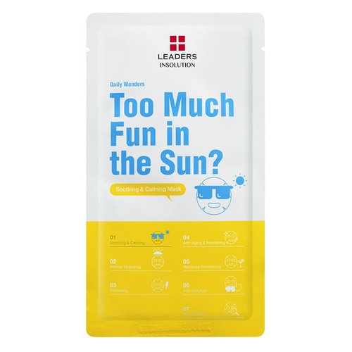 Leaders Insolution] Daily Wonders Too Much Fun In The Sun Soothing Face Cotton Sheet Mask 10Pk