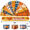 48 Basketball 24PCS Basketball Temporary Tattoos Sticker 24PCS Slap Bracelets Perfect for Themed Birthday Party Favors Baby Showers or Classroom Rewards Ideal Decor and Gifts for Girls and Boys
