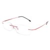 FEISEDY Lightweight Rimless Titanium Stainless Steel Anti-Blue Light Reading Glasses B2686